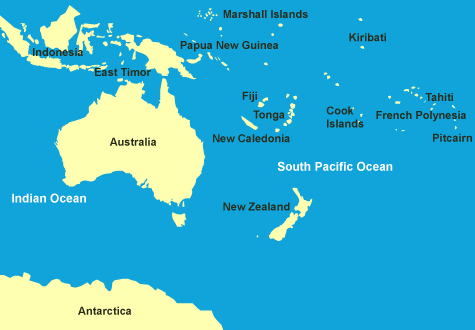 marshall islands map australia